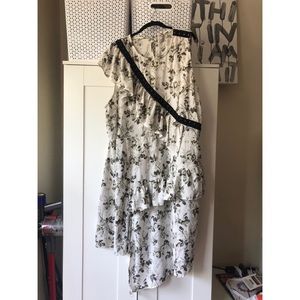 White floral dress